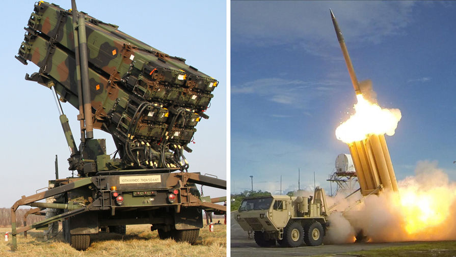 Patriot air defense battery and munitions